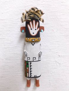 Old Style Hopi Carved Pot Carrier Traditional Katsina Doll