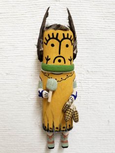Old Style Hopi Carved Qoqooqlo Traditional Storyteller Katsina Doll
