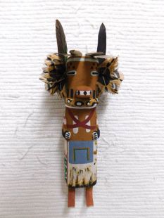 Old Style Hopi Carved Squirrel Traditional Runner Katsina Doll