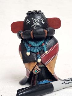 Native American Hopi Carved Hoho Mana Kachina Doll (Katsina Doll)