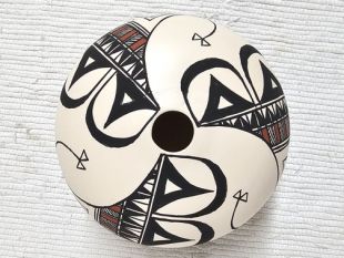Native American Acoma Handpainted Seed Pot
