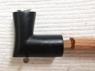 Native American Made Black Pipestone Elbow Pipe