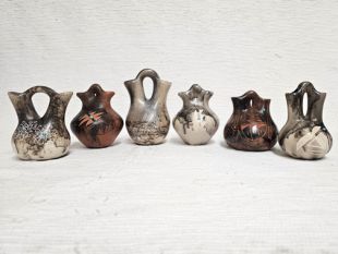Native American Made Ceramic Horsehair Wedding Vase--Small