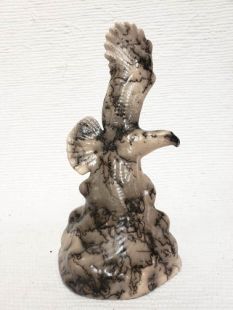 Native American Made Ceramic Horsehair Tiny Flying Eagle