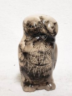 Native American Made Ceramic Horsehair Owl