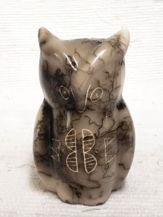 Native American Made Ceramic Horsehair Owl