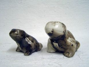 Native American Made Ceramic Horsehair Leap Frogs