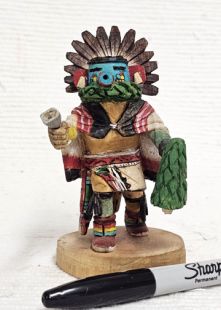 Native American Hopi Carved Morning Singer Katsina Doll--mini