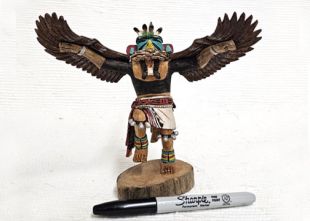 Native American Hopi Carved Eagle Great Spirit Katsina Doll--mini
