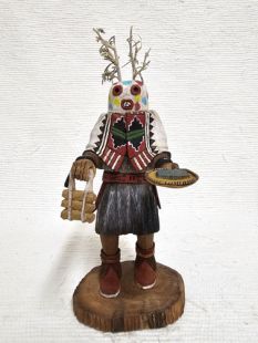 Native American Hopi Carved Maasaw Death Katsina Doll