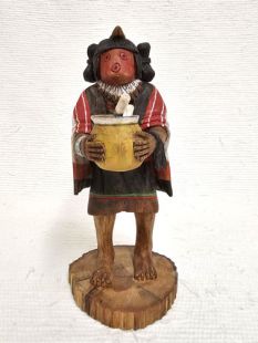 Native American Hopi Carved Maasaw Mana Death Katsina Doll