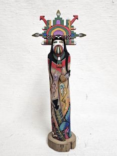 Native American Hopi Carved Butterfly Maiden Sculpture