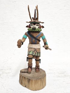 Native American Hopi Carved Deer Dancer Katsina Doll