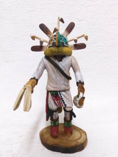 Native American Hopi Carved Ahola Chief Katsina Doll