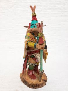 Native American Hopi Carved Aholi Priest Katsina Doll