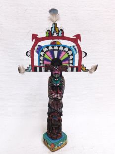 Native American Hopi Carved Shalako Taka Dancer Katsina Sculpture