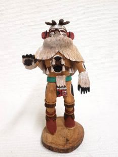 Native American Hopi Carved Bear Powerful Leader Katsina Doll