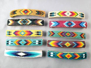 Native American Hopi Made Beaded Barrettes