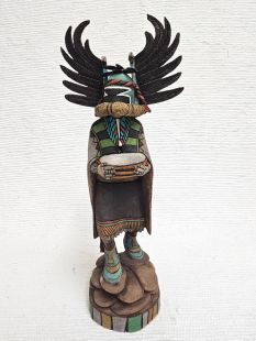 Native American Hopi Carved Crow Mother Kachina Doll (Katsina Doll)