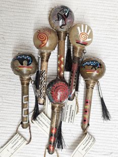 Native American Made Tiny Painted Rattles