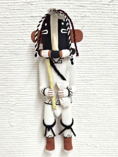 Old Style Hopi Carved Kokopelli Traditional Fertility Kachina Doll (Katsina Doll)