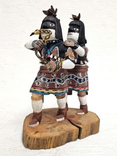 Native American Hopi Carved Snake Dancer Kachina Dolls (Katsina Dolls)