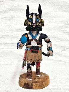 Native American Hopi Carved Badger Healer Kachina Doll (Katsina Doll)