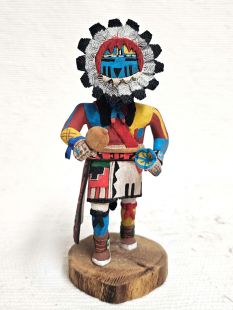 Native American Hopi Carved Sunface Kachina Doll (Katsina Doll)