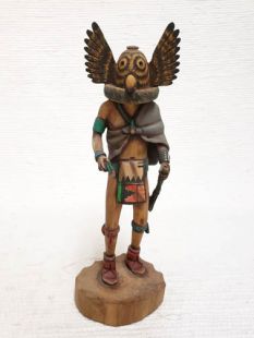 Native American Hopi Carved Owl Warrior Katsina Doll--Vintage 