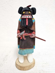 Native American Hopi Carved Ogre Woman Disciplinarian Katsina Doll