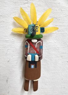 Old Style Hopi Carved Laguna Gambler Traditional Kachina House (Katsina Doll)