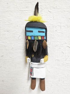 Old Style Hopi Carved Longhair Traditional Rain Dancer Katsina Doll