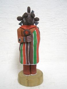 Native American Hopi Carved Mudhead Katsina Doll