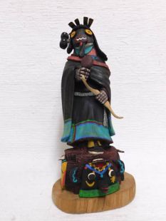 Native American Hopi Carved Warrior Maiden Kachina Doll (Katsina Doll)