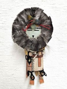 Old Style Hopi Carved Sunface Traditional Powerful Spirit Kachina Doll (Katsina Doll)