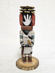 Native American Hopi Carved Pot Carrier Kachina Doll (Katsina Doll)