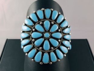 Vintage Navajo Made Blossom Cuff