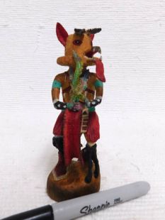 Native American Hopi Carved Wolf Hunter Katsina Doll