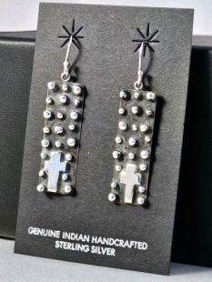 Native American Santo Domingo Made Earrings