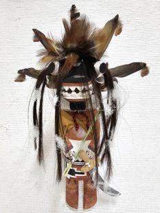 Old Style Hopi Carved Ogre Traditional Guard Kachina Doll (Katsina Doll)
