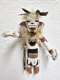 Old Style Navajo Carved Hopi Bear Traditional Powerful Healer Kachina Doll (Katsina Doll)