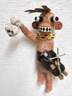 Old Style Hopi Carved Priest Killer Traditional Kachina Doll (Katsina Doll)