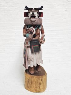 Native American Hopi Carved Bear Powerful Healer Kachina Doll (Katsina Doll)