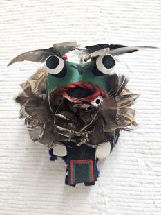 Old Style Hopi Carved Frog Traditional Rain Kachina Doll (Katsina Doll)