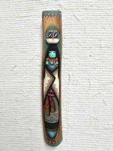 Native American Laguna Carved Pot Carrier Maiden Wall Hanging Sculpture
