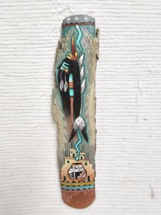 Native American Laguna Carved Longhair Wall Hanging Sculpture