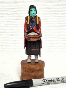 Native American Hopi Carved Hano Mana Katsina Doll--miniature