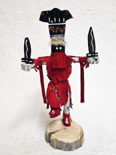Native American Navajo Made Apache Crown Dancer Kachina Doll