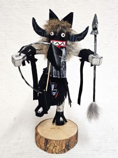 Native American Navajo Made Angry Warrior Dancer Kachina Doll