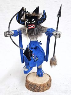 Native American Navajo Made Ahote Warrior Kachina Doll